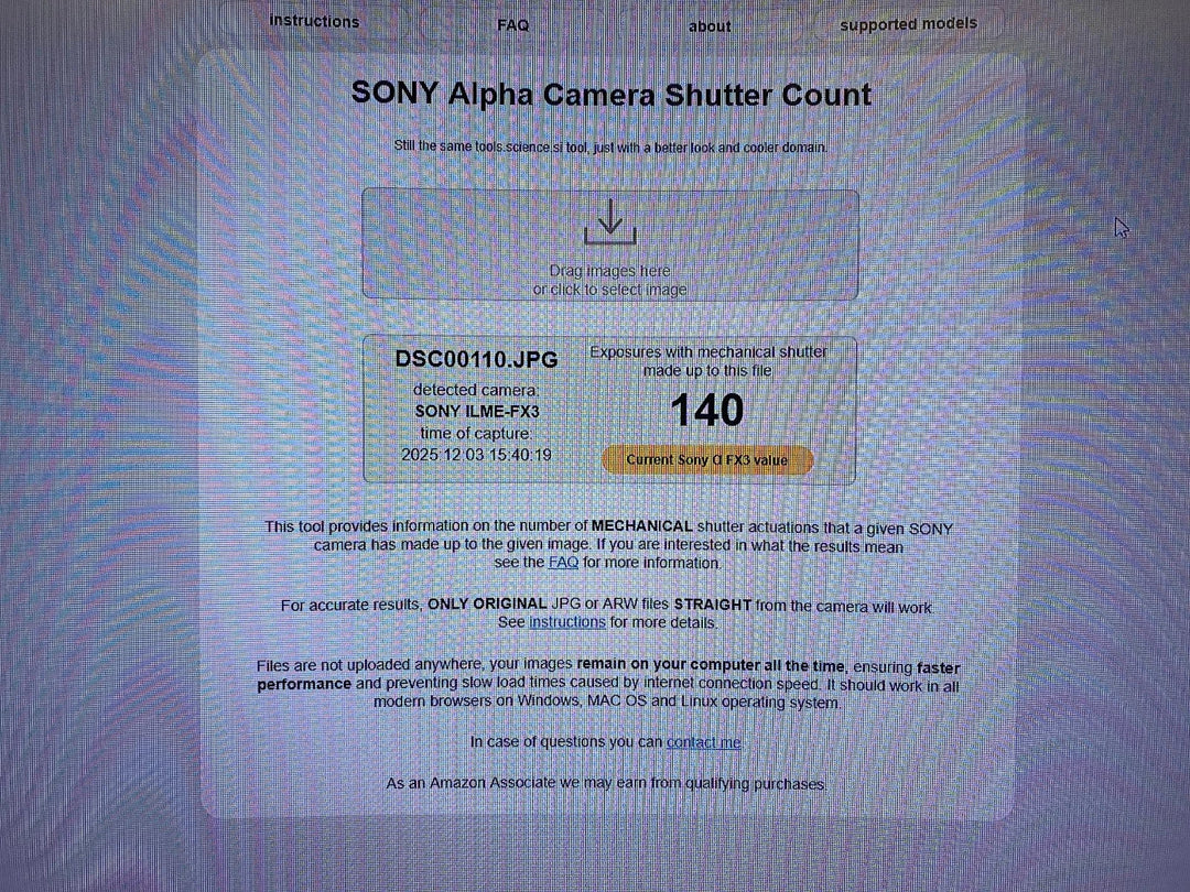 Sony Alpha FX3 ILME-FX3 Full Frame Cinema Camera | 140 Shutter Count | XLR Handl